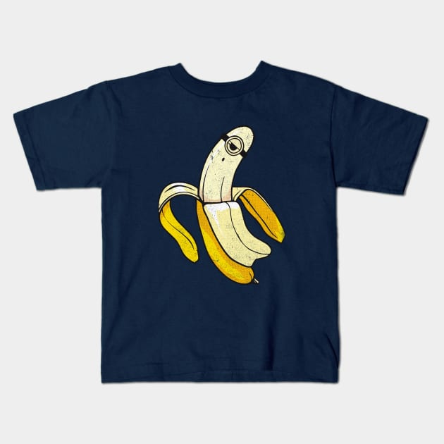 Banana Minion Ghost Kids T-Shirt by Elefunk